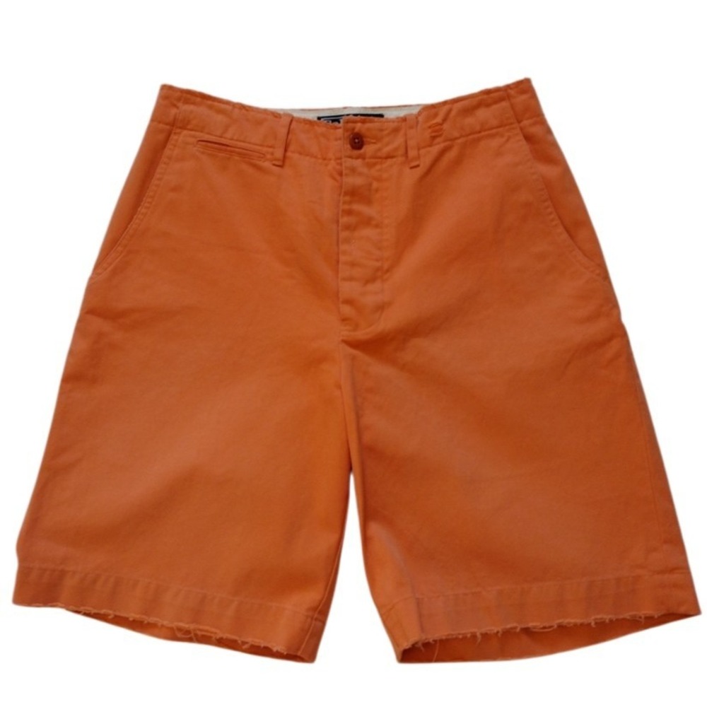 VTG Polo by Ralph Lauren Chino Shorts Man 30 Distressed Flat Front Bermuda